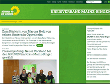 Tablet Screenshot of gruene-mainz-bingen.de